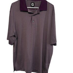 Men’s FootJoy Purple Classic Polo Shirt. Size L